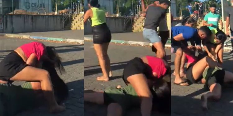 Vídeo: talarica apanha no meio da rua após ser reconhecida pela traída