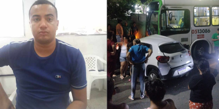 Motorista de app morre após ter veículo arrastado por ônibus em Manaus