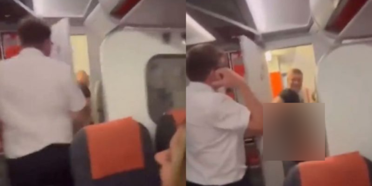 Casal é flagrado no vuco-vuco dentro de banheiro de avião; veja o vídeo