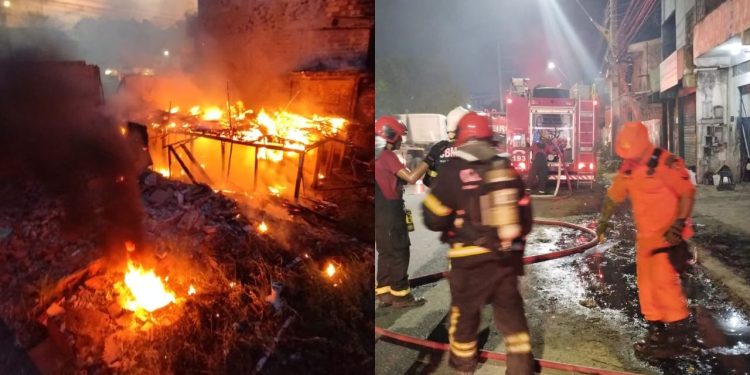 Vizinhos ligam para morador e avisam que a casa dele foi destruída pelo fogo