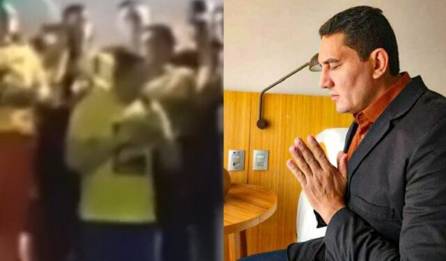 “Eu sou um novo homem, sou promessa de Deus”, diz prefeito Simão ao pedir perdão de joelhos por socar Cidade