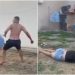 Marido é filmando dando chutes e socos na cabeça da companheira