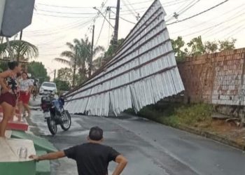 Manauaras ficam sem energia depois de ventania e chuva em alguns bairros da cidade