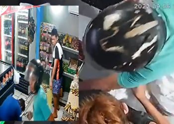 Vídeos: bandidos avançam até nas moedas para fazer a limpa em mercadinho de Manaus