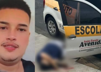 Vídeo: Rapaz é executado dentro do carro da autoescola quando terminava aula