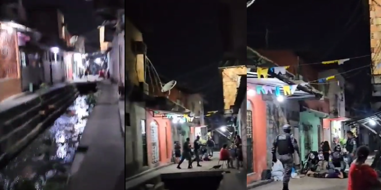 Vídeo mostra PMs em perseguição na ‘biqueira’ na Compensa e prisão de suposto traficante