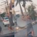 Rivais usam antena de tv a cabo para quebrar a cara uma da outra por causa de macho