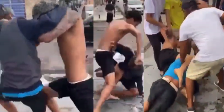 ‘Tu é um comédia, seu otári0’, diz blindado para o outro durante ‘briga de galera’ na Cidade Nova; vídeo