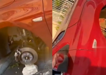 ‘Roubaram os quatro pneus’, diz moradora indignada com furto no carro no conjunto Eldorado; vídeo