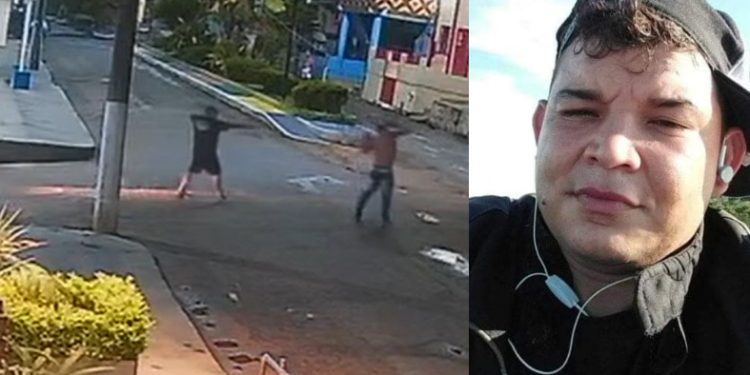 Vídeo forte: homem é procurado no Amazonas após ser filmado matando “amigo” na rua