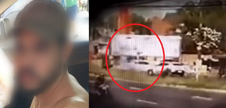 Vídeo mostra carro atravessando canteiro central em acidente que matou motociclista na Max Teixeira; veja