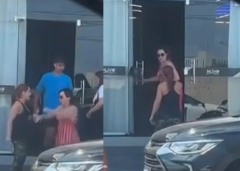 Vídeo: Após estacionar na frente de garagem, empresária agride mulher no Adrianópolis