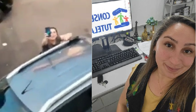 Vídeo: Em Manaus, conselheira tutelar descobre a casa da amante e arma barraco no meio da rua