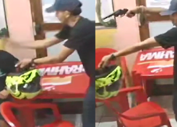 Vídeo: Em Manaus, ladrão rouba, dá coronhada e diz que vítima teve sorte de não ser morta