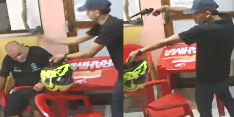 Vídeo: Em Manaus, ladrão rouba, dá coronhada e diz que vítima teve sorte de não ser morta