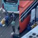 Motociclista vai parar embaixo de ônibus durante acidente em Manaus; assista