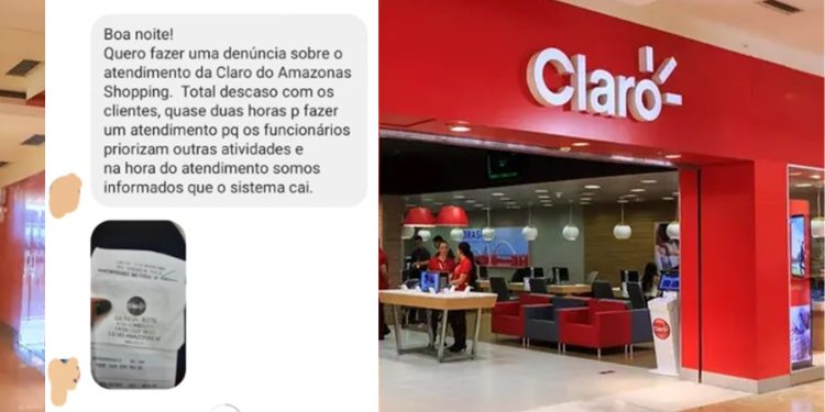​Cliente relata que esperou quase 2h na Claro da Amazonas Shopping e quando chegou sua vez ‘sistema caiu’