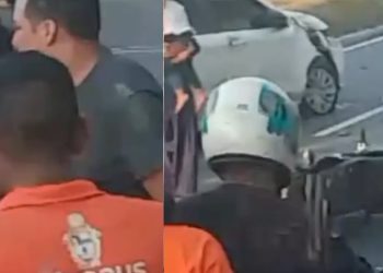 Cena forte: mulher morre em acidente de moto enquanto ia para a igreja em Manaus