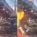 Testemunha filma parada de ônibus destruída por carro em Manaus