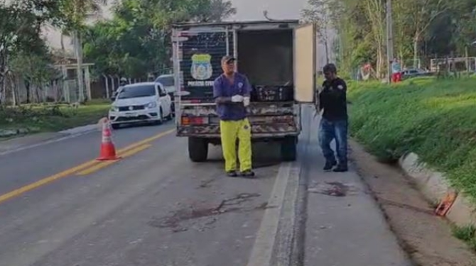 Vídeo: Motorista de carreta atropela e mata idosa indígena que vinha para Manaus fazer compras