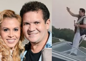 Chimbinha tenta gravar vídeo em Manaus, mas é interrompido pelos gritos de “Joelma”