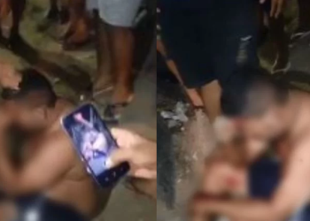 Cansados de assaltos, população pega ladrão que tentou assaltar motorista e desce a porrada em Manaus; vídeo