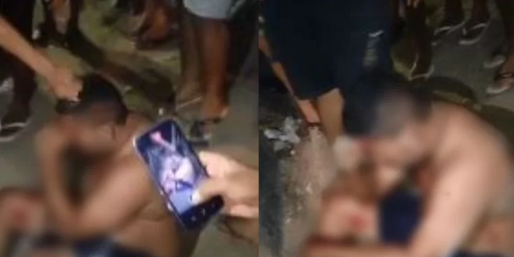 Cansados de assaltos, população pega ladrão que tentou assaltar motorista e desce a porrada em Manaus; vídeo