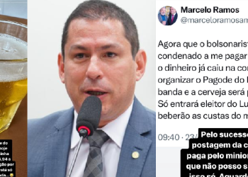 Coronel Menezes paga indenização de mais de R$ 13 mil para Marcelo Ramos e ele promete cervejada do PT