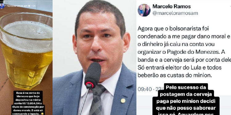 Coronel Menezes paga indenização de mais de R$ 13 mil para Marcelo Ramos e ele promete cervejada do PT