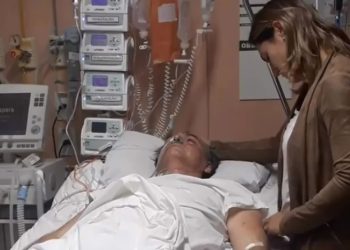 Vídeo: Michelle mostra Bolsonaro no leito para lembrar facada e diz: ‘quem mandou matar?’