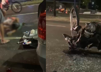 Vídeo: Após mulher morrer na Max Teixeira, avenida registra segundo acidente e casal fica ferido