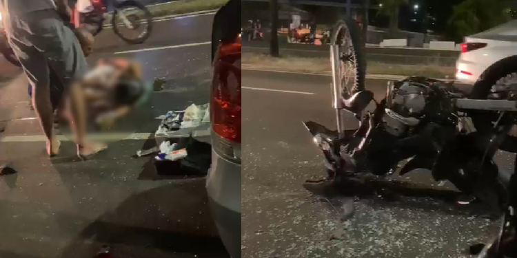 Vídeo: Após mulher morrer na Max Teixeira, avenida registra segundo acidente e casal fica ferido