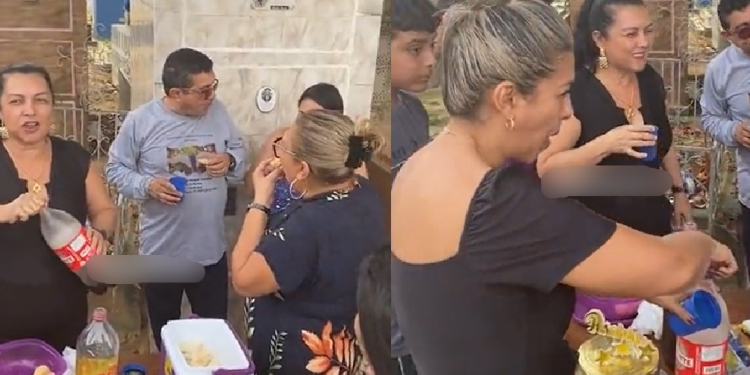 Vídeo: Idoso que morreu em Manaus recebe festa de aniversário dentro do cemitério