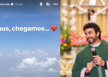 Padre Fábio de Melo se encanta com Manaus vista de cima: ‘Morada do Sol’