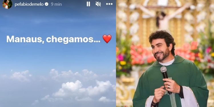 Padre Fábio de Melo se encanta com Manaus vista de cima: ‘Morada do Sol’