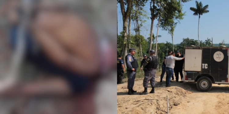 Homem é executado com quatro tiros, amarrado e colocado de joelhos em ramal de Manaus