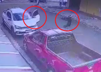 Vídeo: Pistoleiro que tentou matar a tiros empresário no bairro Planalto é preso