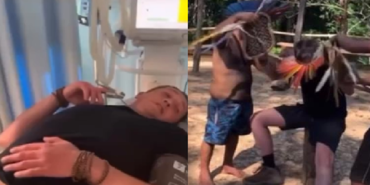 Não faça isso: gringo no Amazonas passa pelo ‘Ritual da Tucandeira’ e quase vai de ‘arrasta pra cima’; veja