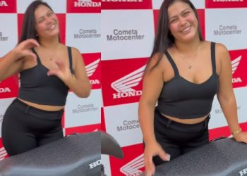 Talarica da Bemol compra moto e agora é mulher turbinada: ‘isso sim é cortar a língua do povo pela raiz’