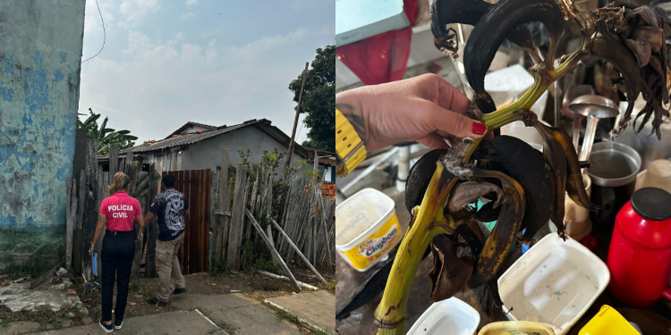 Idosa cega é abandona pelos filhos em meio ao lixo e com comida estragada