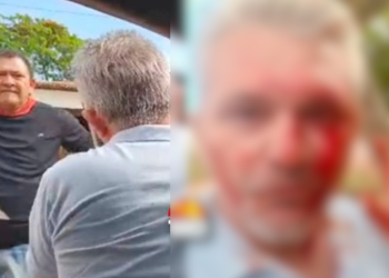 Vídeo: Vereador do PT dá facada em jornalista que fazia matéria sobre irregularidades em obra pública