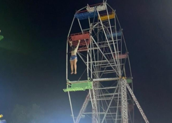 Vídeo mostra mulher despencando de roda-gigante no Rio Preto da Eva