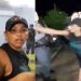 Repórter leva tapão de casal do crime na porta de delegacia do Amazonas; veja