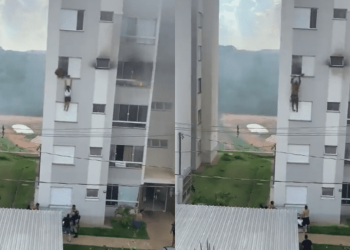 Vídeo: Avós pulam de apartamento em chamas após a neta ficar de castigo por se interessar por bruxaria