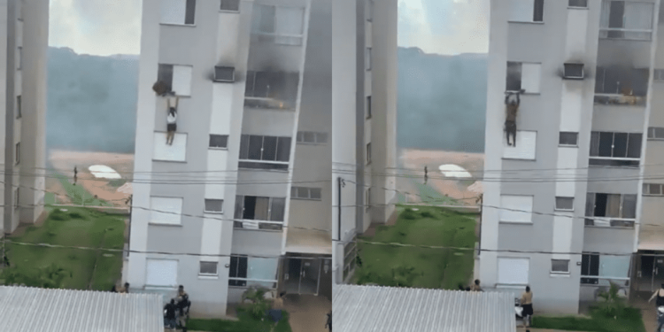 Vídeo: Avós pulam de apartamento em chamas após a neta ficar de castigo por se interessar por bruxaria