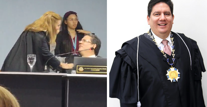 Vídeo mostra conselheiro Ari Moutinho mandando beijo e xingando presidente do TCE-AM de ‘vadia’