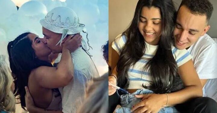 João Gomes exibe o rostinho de seu filho com Ary Mirelle