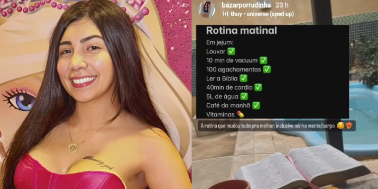 Rotina da ‘superação’ de Isabelly Aurora inclui jejum, louvor e Bíblia: ‘Mudou tudo pra melhor’