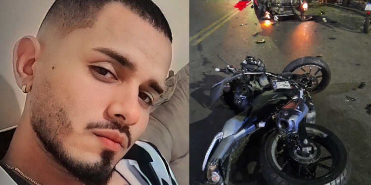Jovem morre na hora ao colidir de frente com carro no bairro Cidade Nova