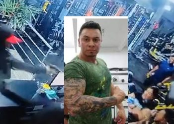 Vídeo mostra momento em que dono de academia é morto na avenida Getúlio Vargas